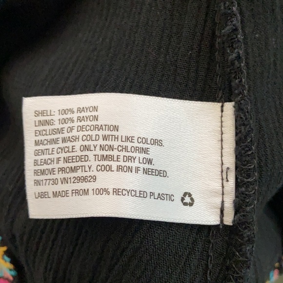 Xhilaration Black Maxi Dress with 2 side Splits SP - Picture 4 of 4